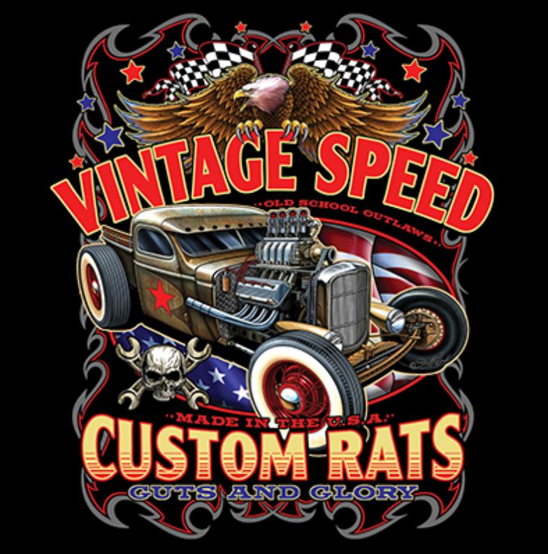 Vintage speed hotrod